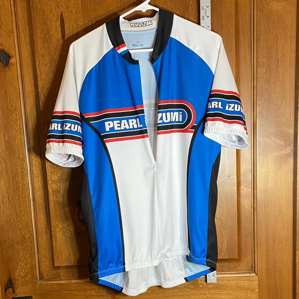 Pearl Izumi Blue, White, Red and Black Cycling Jersey, "2012/2013" - Picture 5 of 11